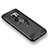 Custodia Silicone Ultra Sottile Morbida con Magnetico Anello Supporto A02 per Samsung Galaxy S7 Edge G935F Nero