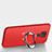 Custodia Silicone Ultra Sottile Morbida con Magnetico Anello Supporto per Huawei Mate 20 X Rosso