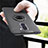 Custodia Silicone Ultra Sottile Morbida con Magnetico Anello Supporto per Xiaomi Pocophone F1 Nero