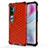 Custodia Silicone Ultra Sottile Morbida Cover C02 per Xiaomi Mi Note 10 Rosso