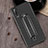 Custodia Silicone Ultra Sottile Morbida Cover con Anello Supporto A01 per Huawei P20 Nero