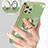 Custodia Silicone Ultra Sottile Morbida Cover con Anello Supporto per Apple iPhone 13 Pro