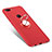 Custodia Silicone Ultra Sottile Morbida Cover con Anello Supporto per Huawei Enjoy 7S