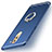 Custodia Silicone Ultra Sottile Morbida Cover con Anello Supporto per Huawei GR5 (2017) Blu
