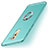 Custodia Silicone Ultra Sottile Morbida Cover con Anello Supporto per Huawei Honor 6X Pro Verde