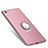 Custodia Silicone Ultra Sottile Morbida Cover con Anello Supporto per Xiaomi Redmi Note 5A Standard Edition Rosa