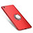 Custodia Silicone Ultra Sottile Morbida Cover con Anello Supporto per Xiaomi Redmi Note 5A Standard Edition Rosso