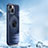 Custodia Silicone Ultra Sottile Morbida Cover con Mag-Safe Magnetic AC1 per Apple iPhone 14 Plus Blu