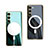 Custodia Silicone Ultra Sottile Morbida Cover con Mag-Safe Magnetic AC1 per Samsung Galaxy S21 5G