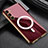 Custodia Silicone Ultra Sottile Morbida Cover con Mag-Safe Magnetic AC1 per Samsung Galaxy S21 5G Rosso