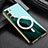 Custodia Silicone Ultra Sottile Morbida Cover con Mag-Safe Magnetic AC1 per Samsung Galaxy S21 5G Verde