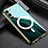 Custodia Silicone Ultra Sottile Morbida Cover con Mag-Safe Magnetic AC1 per Samsung Galaxy S22 Plus 5G Verde