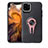 Custodia Silicone Ultra Sottile Morbida Cover con Magnetico Anello Supporto A01 per Apple iPhone 11 Pro
