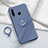 Custodia Silicone Ultra Sottile Morbida Cover con Magnetico Anello Supporto A01 per Huawei Enjoy 10 Plus