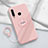 Custodia Silicone Ultra Sottile Morbida Cover con Magnetico Anello Supporto A01 per Huawei Enjoy 10 Plus Rosa