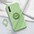 Custodia Silicone Ultra Sottile Morbida Cover con Magnetico Anello Supporto A01 per Huawei Enjoy 10S