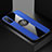 Custodia Silicone Ultra Sottile Morbida Cover con Magnetico Anello Supporto A01 per Huawei Enjoy 20 Pro 5G Blu