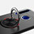 Custodia Silicone Ultra Sottile Morbida Cover con Magnetico Anello Supporto A01 per Huawei Honor 20 Lite
