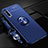 Custodia Silicone Ultra Sottile Morbida Cover con Magnetico Anello Supporto A01 per Huawei Honor 9X Pro