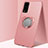 Custodia Silicone Ultra Sottile Morbida Cover con Magnetico Anello Supporto A01 per Huawei Honor Play4T Pro