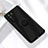 Custodia Silicone Ultra Sottile Morbida Cover con Magnetico Anello Supporto A01 per Huawei Nova 7 SE 5G Nero