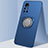 Custodia Silicone Ultra Sottile Morbida Cover con Magnetico Anello Supporto A01 per Huawei Nova 8 5G