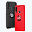 Custodia Silicone Ultra Sottile Morbida Cover con Magnetico Anello Supporto A01 per Huawei P Smart (2019)