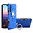 Custodia Silicone Ultra Sottile Morbida Cover con Magnetico Anello Supporto A01 per Huawei P20 Pro Blu