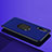 Custodia Silicone Ultra Sottile Morbida Cover con Magnetico Anello Supporto A01 per Huawei P30 Blu