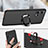 Custodia Silicone Ultra Sottile Morbida Cover con Magnetico Anello Supporto A01 per Motorola Moto Edge 30 Fusion 5G Nero