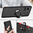 Custodia Silicone Ultra Sottile Morbida Cover con Magnetico Anello Supporto A01 per Motorola Moto Edge X30 Pro 5G Nero