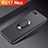 Custodia Silicone Ultra Sottile Morbida Cover con Magnetico Anello Supporto A01 per Oppo RX17 Neo Nero