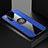 Custodia Silicone Ultra Sottile Morbida Cover con Magnetico Anello Supporto A01 per Realme X3 SuperZoom