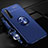 Custodia Silicone Ultra Sottile Morbida Cover con Magnetico Anello Supporto A01 per Realme X50 Pro 5G