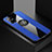 Custodia Silicone Ultra Sottile Morbida Cover con Magnetico Anello Supporto A01 per Samsung Galaxy A51 5G Blu