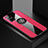 Custodia Silicone Ultra Sottile Morbida Cover con Magnetico Anello Supporto A01 per Samsung Galaxy A51 5G Rosa Caldo