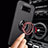 Custodia Silicone Ultra Sottile Morbida Cover con Magnetico Anello Supporto A01 per Samsung Galaxy S10