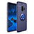 Custodia Silicone Ultra Sottile Morbida Cover con Magnetico Anello Supporto A01 per Samsung Galaxy S9 Blu
