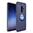 Custodia Silicone Ultra Sottile Morbida Cover con Magnetico Anello Supporto A01 per Samsung Galaxy S9 Plus Blu