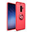 Custodia Silicone Ultra Sottile Morbida Cover con Magnetico Anello Supporto A01 per Samsung Galaxy S9 Plus Rosso