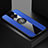 Custodia Silicone Ultra Sottile Morbida Cover con Magnetico Anello Supporto A01 per Vivo S1 Pro Blu