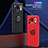 Custodia Silicone Ultra Sottile Morbida Cover con Magnetico Anello Supporto A01 per Xiaomi Mi 11 Ultra 5G
