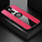 Custodia Silicone Ultra Sottile Morbida Cover con Magnetico Anello Supporto A01 per Xiaomi Redmi K30 4G Rosa Caldo