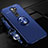 Custodia Silicone Ultra Sottile Morbida Cover con Magnetico Anello Supporto A01 per Xiaomi Redmi Note 8 Pro Blu