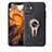 Custodia Silicone Ultra Sottile Morbida Cover con Magnetico Anello Supporto A02 per Apple iPhone 11