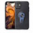 Custodia Silicone Ultra Sottile Morbida Cover con Magnetico Anello Supporto A02 per Apple iPhone 11 Blu