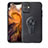 Custodia Silicone Ultra Sottile Morbida Cover con Magnetico Anello Supporto A02 per Apple iPhone 11 Nero