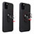 Custodia Silicone Ultra Sottile Morbida Cover con Magnetico Anello Supporto A02 per Apple iPhone 11 Pro