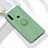 Custodia Silicone Ultra Sottile Morbida Cover con Magnetico Anello Supporto A02 per Huawei Enjoy 10 Plus Ciano