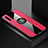 Custodia Silicone Ultra Sottile Morbida Cover con Magnetico Anello Supporto A02 per Huawei Honor 9X Pro Rosa Caldo